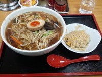 「もやしそば（ミニチャーハン付き）」@東竜 新橋店の写真