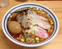 「ピリピリ中華そば【平日限定】 800円 + 味玉 120円」@もりの中華そばの写真