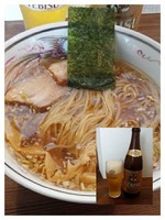 「中華そば＋ビール」@中華そば 尋の写真