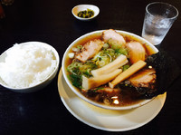 「チャーシューそば 1000円+ライス中150円」@中華そば 新谷の写真