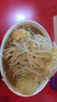 「ミニラーメン固め野菜チョイマシニンニクタマネギダブル」@麺屋 桐龍の写真
