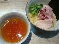 「【気まぐれ限定】あっさり鶏つけそば ￥800」@中華そば 四つ葉の写真