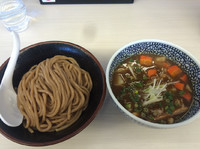 「具沢山カレーつけ麺  800円」@濃厚鶏豚骨魚介つけ麺 かず屋の写真