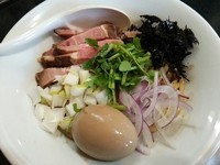 「【限定】濃厚まぜそば＋味玉 （150120）」@麺処 晴の写真