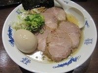 「中華そば・塩（７５０円）＋肉増し＋味玉」@中華そば 飯村製作所の写真