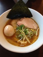 「あごそば＋味玉」@つけ麺 弥七の写真