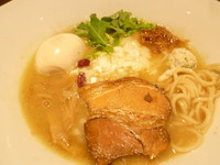 「鶏そば（塩）+味玉」@國分ラーメン食堂の写真