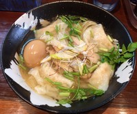 「鶏雲吞麺＋味卵（￥750＋￥100）」@こくまろ鶏らーめん 久久の写真