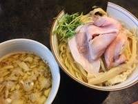 「【気まぐれ限定】煮干しつけそば」@中華そば 四つ葉の写真