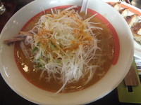 「味噌ねぎらーめん529円&ギョーザ(クーポンで無料)」@幸楽苑 大網白里店の写真