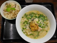 「鱈三昧＋変わり飯」@ラーメン愉悦処 似星の写真