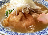 「☆らー麺幕内 もち巾着トッピング☆」@らー麺土俵 鶴嶺峰の写真