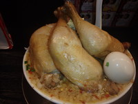 「台湾鶏二郎(830円)、レベルMAX(500円)」@つけめん舎 一輝の写真