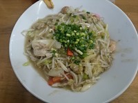 「餡かけ揚げ蕎麦（豚骨Ver.）＋めんたいこご飯」@MENYA 食い味の道有楽の写真