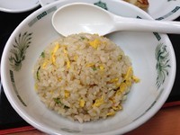「ラ・餃・チャセット（半ラーメン＋餃子３個＋半チャーハン）」@日高屋 本八幡北口駅前店の写真