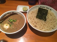 「濃厚つけ麺 大盛り 熱盛り 酢橘 味玉」@麺Dining Number Nine 09の写真