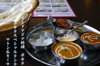 「ポカラスペシャルランチセット（マトン＆キーマ）　1200円」@インド・アジア料理 ポカラの写真