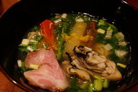 「牡蠣塩そば（１月限定）」@饗 くろ㐂の写真