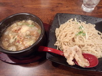 「濃厚強火炊きつけめん840円」@鶏と魚だしのつけめん哲 御徒町店の写真