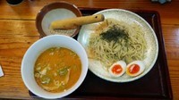 「特選みそつけめん(あつもり)＋味玉子」@らーめん工房 みそ伝 桶川店の写真