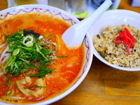 「みそ担担麺＋ミニチャーハン」@中華そば しま田の写真