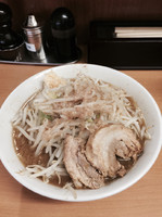 「・らーめん 「ニンニク アブラ カラメ 麺固め」」@ラーメン ○菅の写真