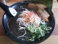 「黒アジラーメン（大盛）」@ラーメン ヌプチェの写真
