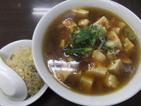 「マーボーメン＋半チャハーンセット（730円）」@一番の写真