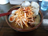 「北海道味噌肉ネギらーめん+炙りチャーシュー2枚+味玉」@蔵出し味噌 麺屋竹田の写真