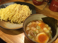 「つけ麺＋煮玉子」@つけ麺屋 やすべえ 赤坂店の写真
