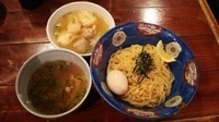 「つけそば(白だし)(特製ワンタン付き)＋味付玉子」@八雲の写真