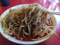 「豚玉ラーメン（大盛）＆辛味（大）＆全マシ」@ドン-キタモトの写真