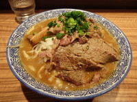 「ミニカレーラーメン（７３０円）＋牛ステーキ(300円)」@ラーメン燈郎の写真