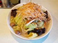 「たんめん（並・太麺）＋ピリ辛ネギ」@麺処 まるよし商店の写真