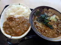 「カレーセット500円」@ゆで太郎 柏の葉キャンパス店の写真