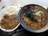 「カレーセット500円」@ゆで太郎 柏の葉キャンパス店の写真