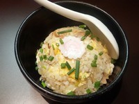 「半チャーハン feat. 鯛焼干つけそば」@おおぜき中華そば店の写真