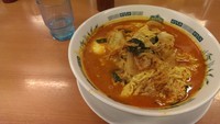 「チゲ味噌ラーメン、大盛り」@日高屋 小田急マルシェ登戸店の写真