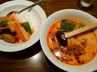 「日替ランチ2(カキオイスター丼＋担々麺)980円」@上海華龍 ヤマダ電機LABI1高崎店の写真