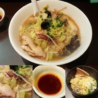 「【限定】海鮮そば（チャンポン風）」@おおぜき中華そば店の写真