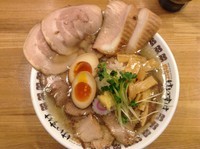 「肉そば塩スペシャル　大盛り　エッグライス」@肉そば けいすけ 富里店の写真