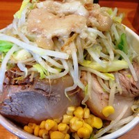 「プチ二郎（ヤサイ，ニンニク，アブラ）」@ラーメン二郎 八王子野猿街道店2の写真