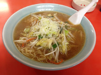 「みそラーメン（大盛り）570円＋100円」@内田屋食堂の写真