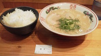 「ラーメン+味玉+ごはん無料（＠７５０円）」@博多ラーメンセンターの写真