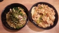 「油そば＋ミニ丼セット」@伝説のすた丼屋 蒲田店の写真