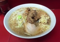 「ミニラーメン（野菜少なめ・にんにく）」@ラーメン二郎 西台駅前店の写真