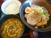「カレーつけ麺（あつもり）￥790＋小ライス￥50＝￥840」@和風らーめん 凪の写真