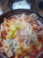「真紅ラーメン　800円＋ライス0円」@麺でる 真紅 大岡山店の写真