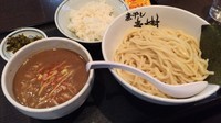 「【限定】 濃厚味噌つけ麺 850円　サービスライス」@煮干しらーめん青樹 立川店の写真