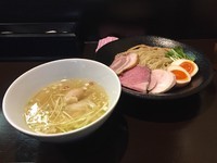 「塩　特製つけ麺　1050円」@らぁ麺 すぎ本の写真